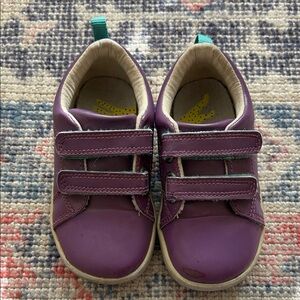 Ten Little Purple Kids Shoes with Velcro Straps